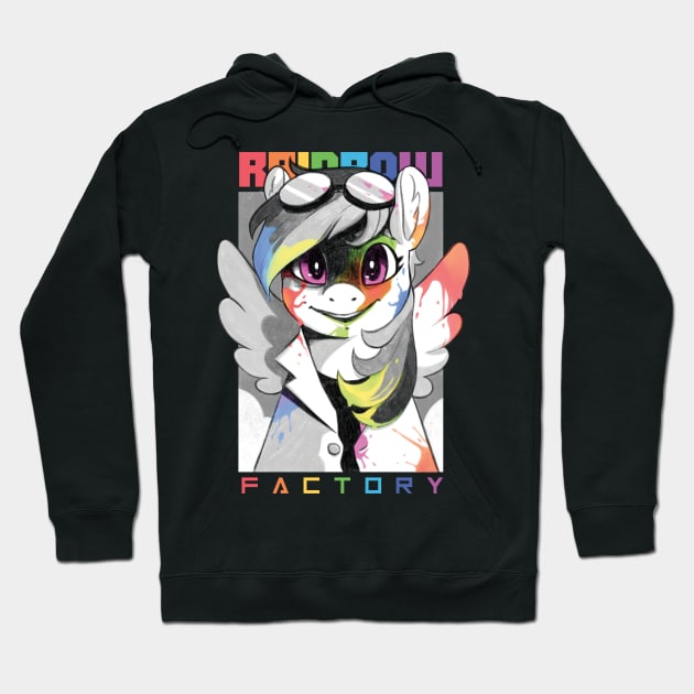 Rainbow Factory Hoodie by Agni